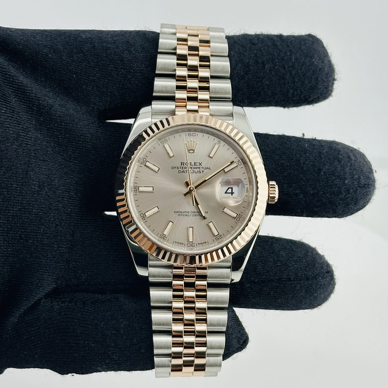 Rolex Datejust Sundust Dial on D Link Jubilee Bracelet Ref. 126331 Card 2017 view 2