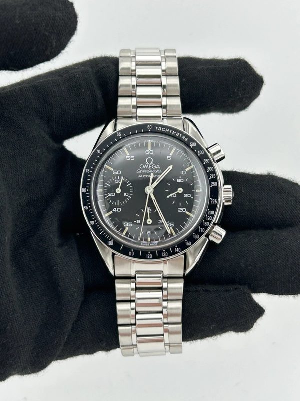 Omega Speedmaster Reduced Black Dial on Stainless Steel Bracelet Ref. 3510.5 Card view 2