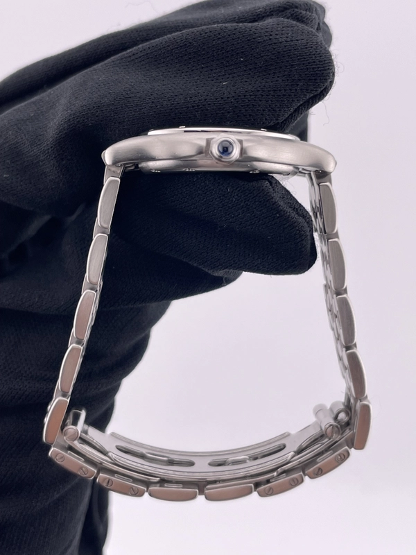Cartier Cougar Silver Roman Numerals Dial on Stainless Steel Bracelet Ref. W35001F5 view 6
