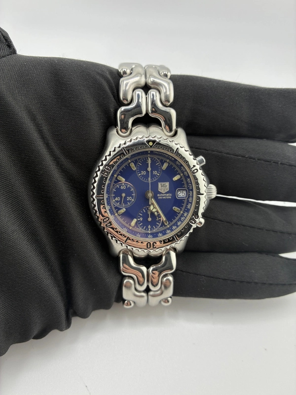 Tag Heuer SEL Blue Dial on Stainless Steel Bracelet Ref. CG2111 view 3