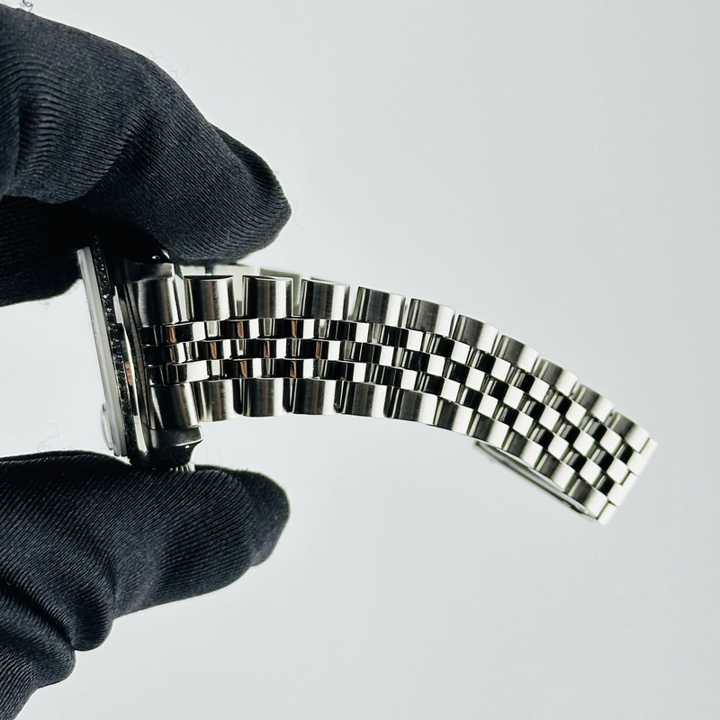 Rolex Datejust Am White Mop Diamond Dial on D Link Jubilee Ref. 68240 1988 view 4