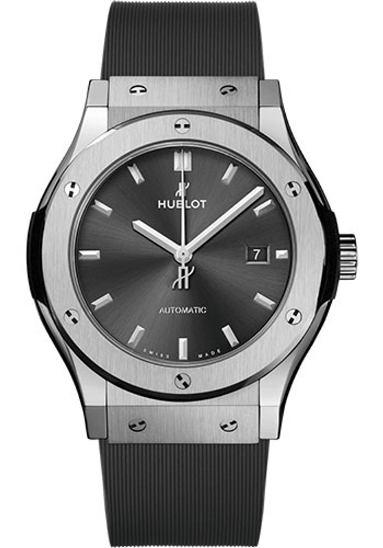 Hublot Classic Fusion Grey Dial on Rubber Strap Ref. 542.NX.7071.RX