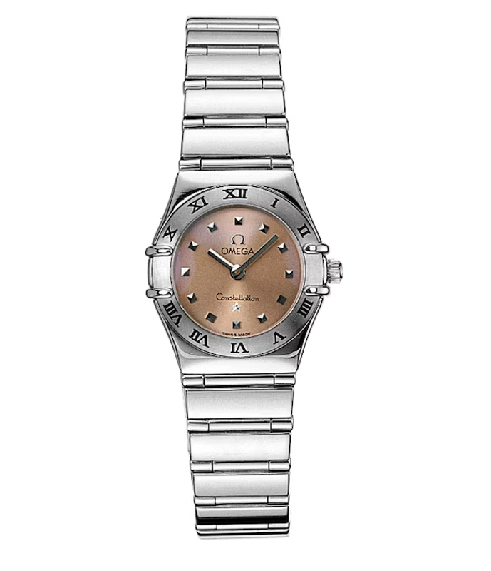 Omega Constellation Salmon Pink Dial on Stainless Steel Bracelet Ref. 1561.61.00 Card 2001