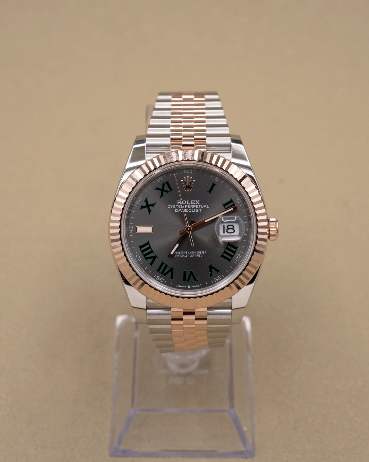2026 Rolex Slate Gray Green Roman Dial Complete 126331