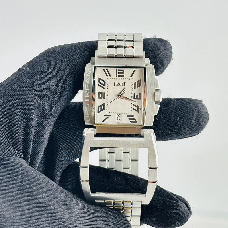 Piaget Upstream Silver Arabic Dial on Stainless Steel Bracelet Ref. 27050 / P10023 view 4