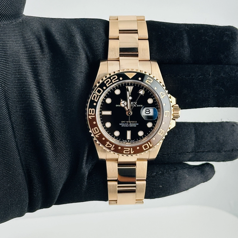 Rolex GMT-Master II "Root Beer" Black Dial on Oyster Ref. 126715CHNR Card 2022 view 2
