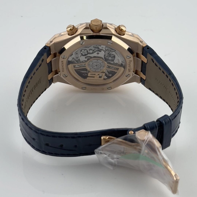Audemars Piguet Royal Oak Chrono Blue Dial on Leather Ref. 26240OR.OO.D315CR.02 Card 2022 view 4