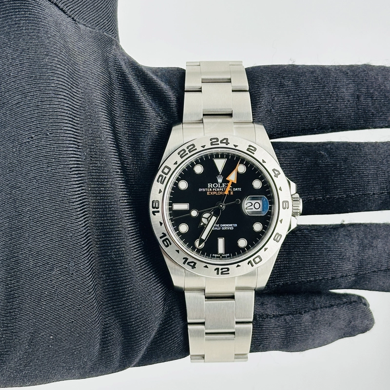 Rolex Explorer II Black Dial on Oyster Ref. 216570 Card 2020 view 2