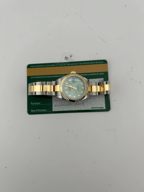 Rolex Datejust Lady Mint Green Diamond Dial on Oyster Ref. 279173 Card 2017 view 7
