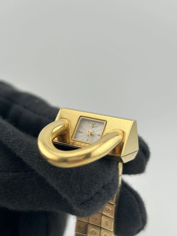 Van Cleef & Arpels Cadenas Silver Diamond Dial on 3 Row Flat Bracelet Ref. VCA 23.8X13 view 2