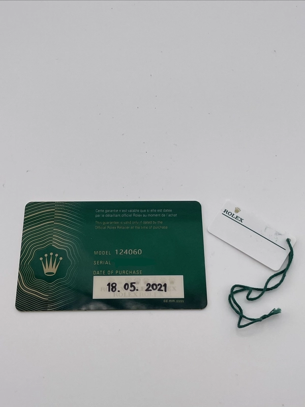 Rolex Submariner No-Date Black Dial on Oyster Ref. 124060 Card 2021 view 7