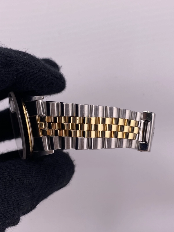 Rolex Datejust Champagne Anniversary Diamond Dial Dial on D Link Jubilee Bracelet Ref. 16233G 1991 view 5