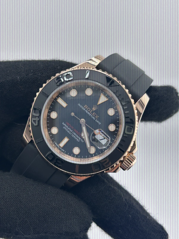 Rolex Yacht-Master Black Dial on Oyster Ref. 116655 Card 2018 view 3