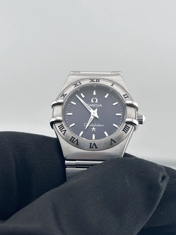 Omega Constellation Navy Gray Dial on Stainless Steel Ref. 1562.40 Card 2008 view 3