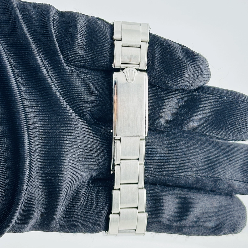 Rolex Oyster Perpetual Precision Albino White Dial Dial on Oyster Rivet Bracelet Ref. 6022 1963 view 3