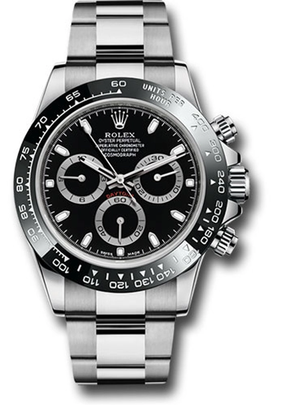 Rolex Daytona Black Dial on Oyster Bracelet Ref. 116500LN Card 2020