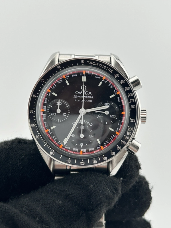 Omega Speedmaster Racing Black Dial on Stainless Steel Bracelet Ref. 3518.50.00 Complete 2003 view 3