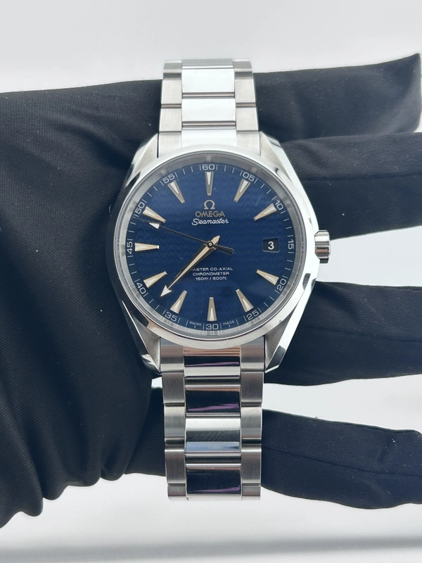 Omega Aqua Terra Blue Sun Brushed Dial on Stainless Steel Ref. 231.10.42.21.03.006 Card 2020