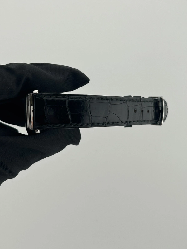 Omega De Ville Prestige Tonneau Cream Dial on Black Leather Strap Ref. 4803.31.12 view 5