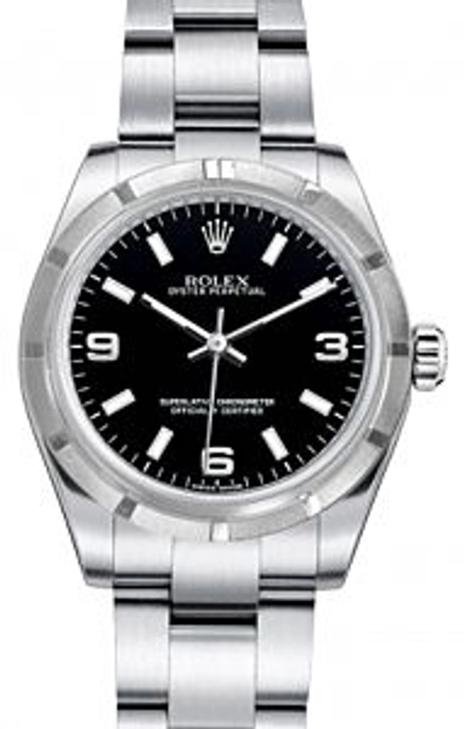 Rolex Oyster Perpetual Black Dial on Oyster Ref. 177210 2007