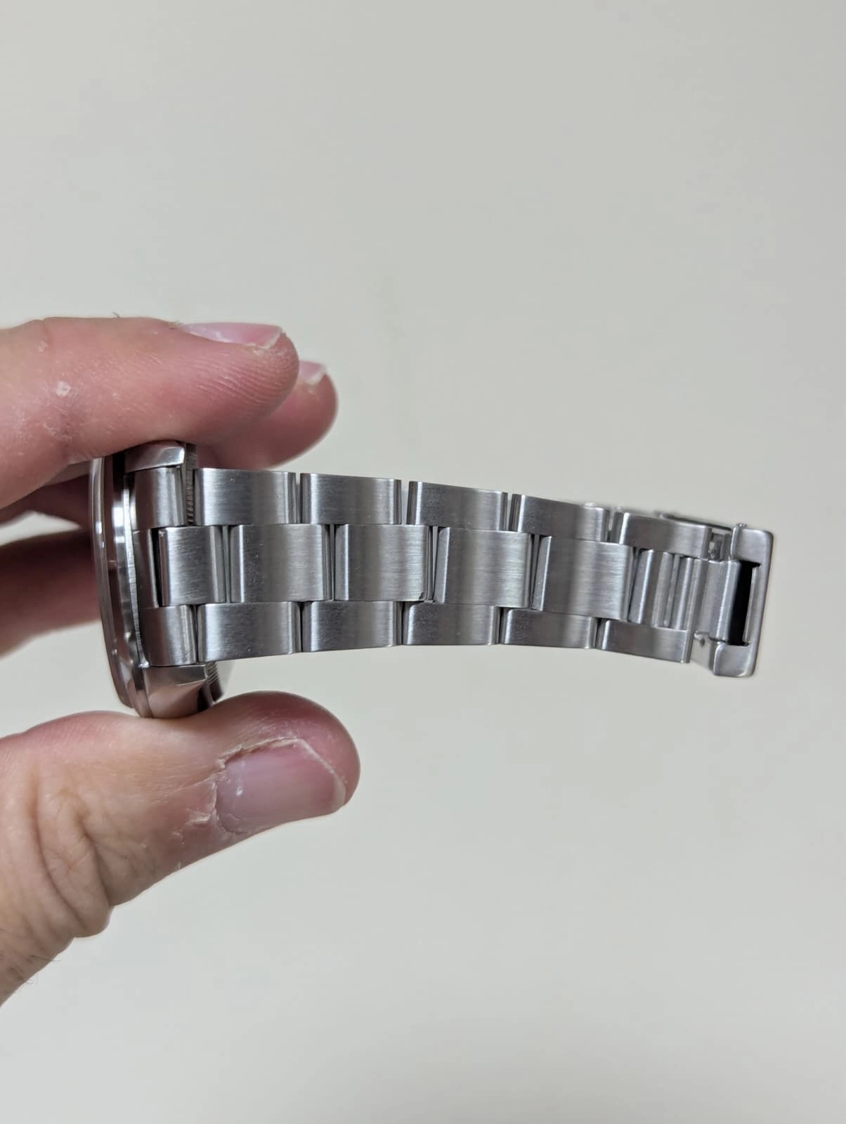 1996 Rolex Oyster Perpetual Date 15200 Blue Stick Dial SS Oyster No Papers 34mm — image 10