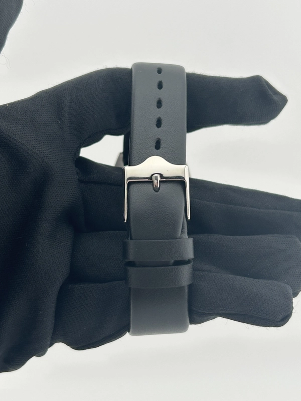 Rolex Oysterdate Precision Gold Dial on Generic Black Leather Strap Ref. 6694 1983 view 3