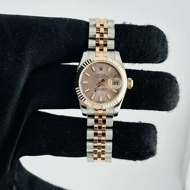 Rolex Datejust Lady Pink Stick Dial on D Link Jubilee Ref. 179171 Card 2015 view 2