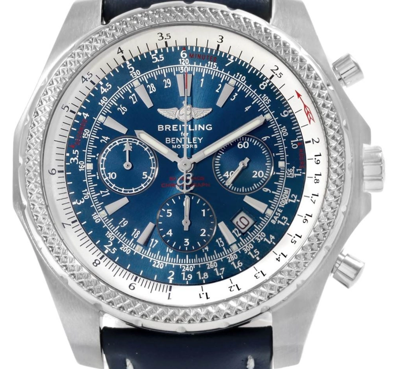 Breitling Bentley 6.75 Speed Black Dial on Stainless Steel Ref. A44364 view 2