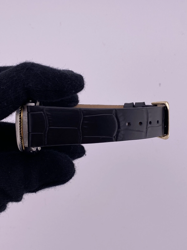 Rolex Datejust 36 Champagne Stick Dial on Generic Leather Strap Ref. 16013 view 5