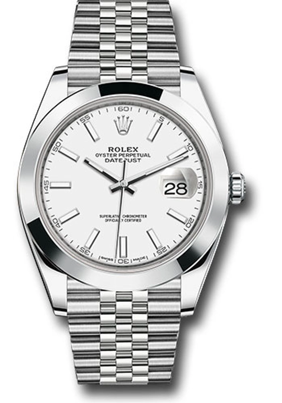 Rolex Datejust White Index Dial on Jubilee Ref. 126300 Card 2024