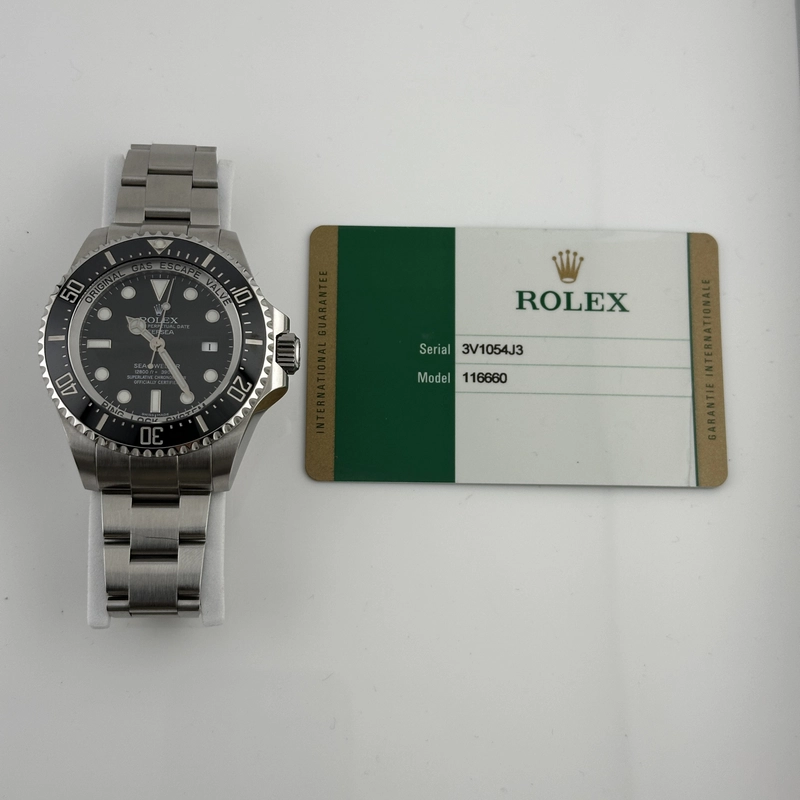Rolex Sea-Dweller Deepsea Black Dial on Oyster Ref. 116660 Card 2016 view 5
