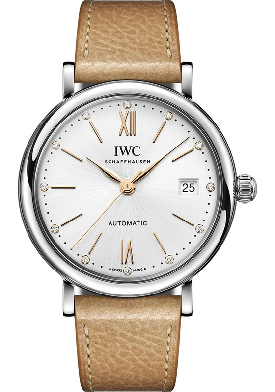 Iwc Portofino Automatic 37 Silver Dial on Caramel Leather Strap Ref. IW458601 Complete 2023