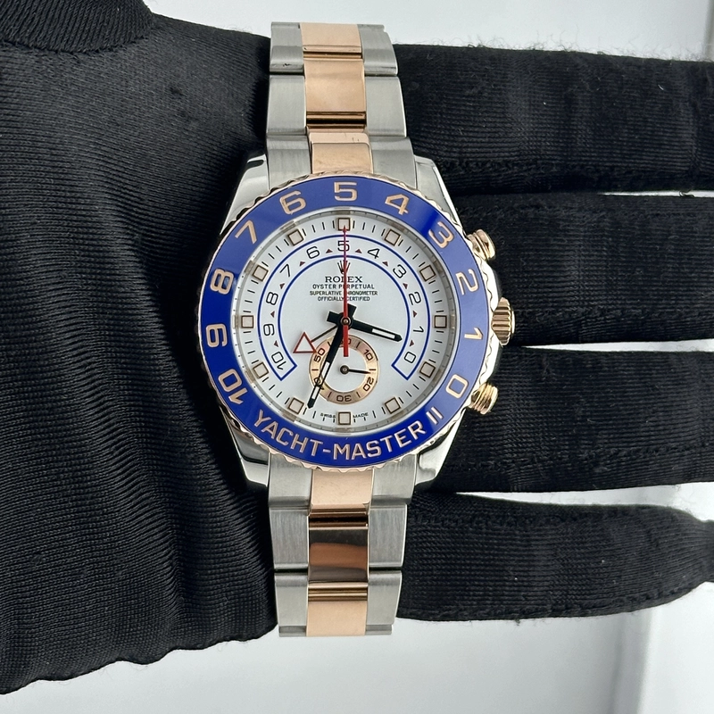 Rolex Yacht-Master II White Dial on Oyster Ref. 116681 Card 2015 view 2