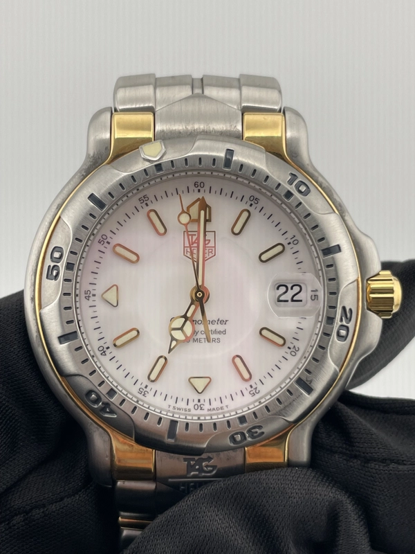 Tag Heuer 6000 White Dial on 18 K Gold And Stainless Steel Ref. WH5151 view 3