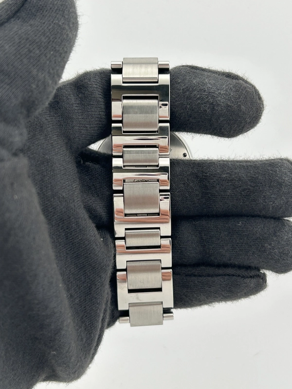 Cartier Ballon Bleu Silver Roman Numerals Dial on Stainless Steel Bracelet Ref. W6920046 Papers 2016 view 4
