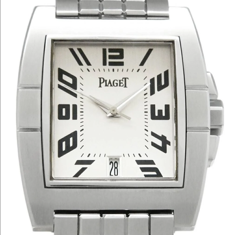 Piaget Upstream Silver Arabic Dial on Stainless Steel Bracelet Ref. 27050 / P10023