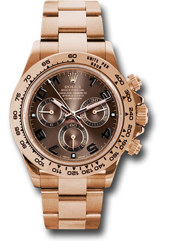 Rolex Daytona Chocolate Arabic Dial on Oyster Ref. 116505 Card 2014