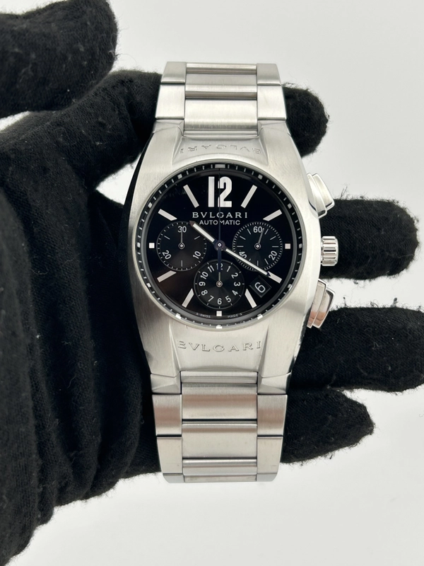 Bvlgari Ergon Black Dial on Stainless Steel Bracelet Ref. EG40S view 2
