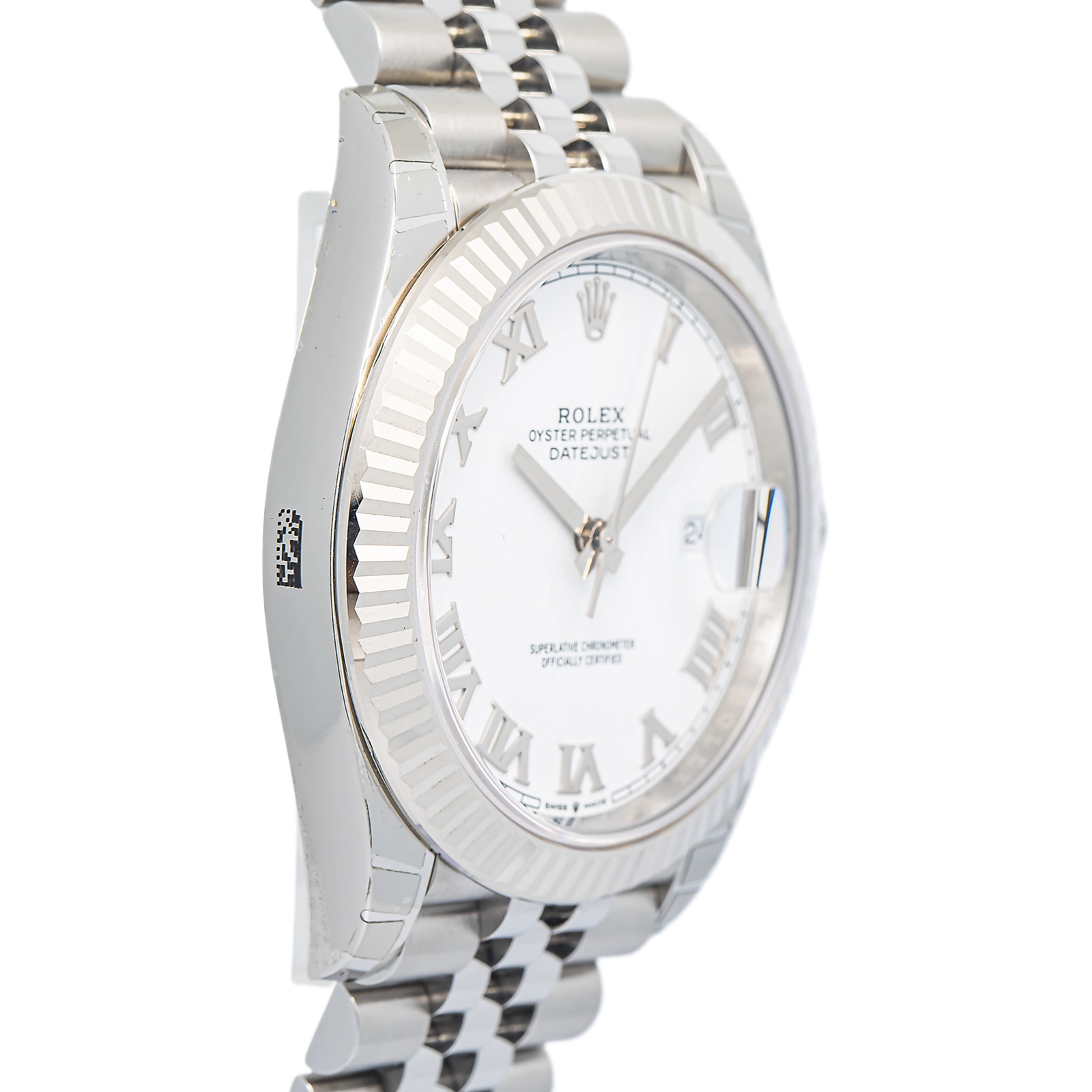 Rolex Datejust 126334 Card Oyster Stainless Steel White Roman Automatic 41mm — image 4
