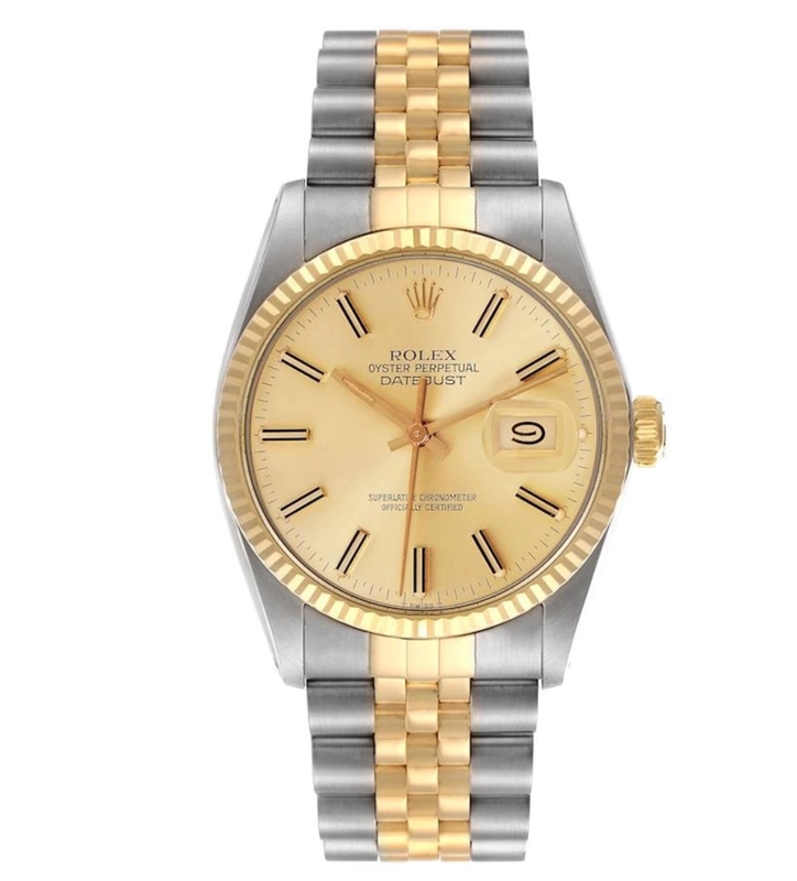 Rolex Datejust Champagne Stick Dial on Jubilee Ref. 16013 1985