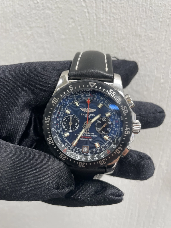 Breitling Professional Blue Dial on Leather Ref. A27364 view 2