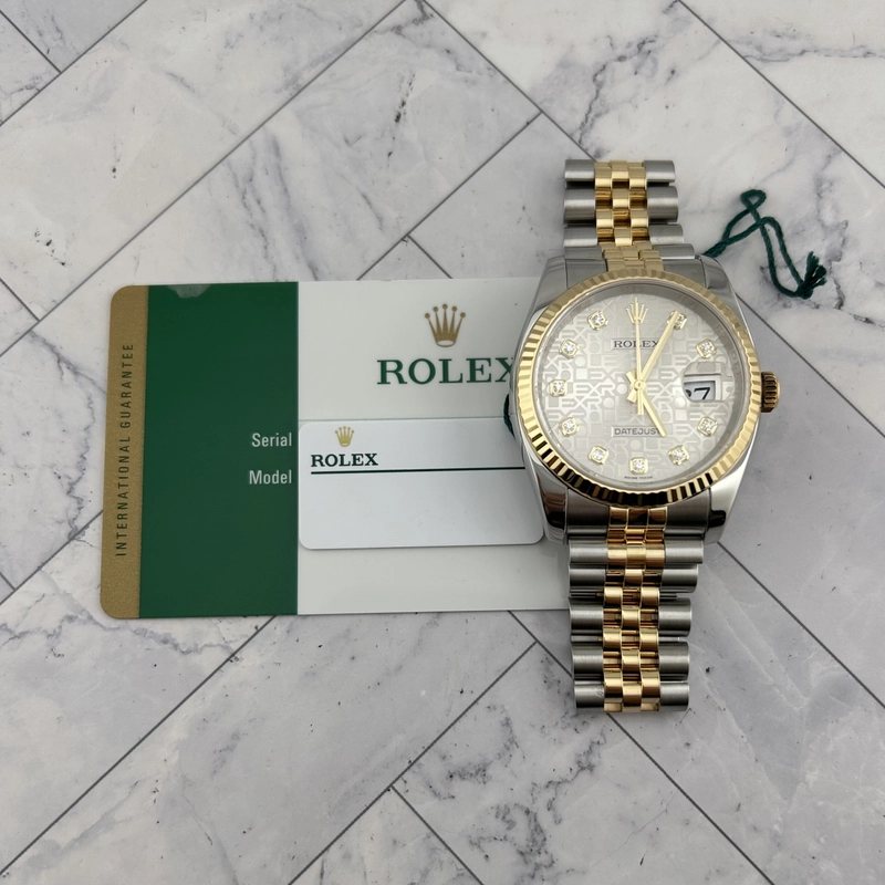 Rolex Datejust Anniversary Diamond Dial Dial on D Link Jubilee Ref. 116233 Card 2018 view 7
