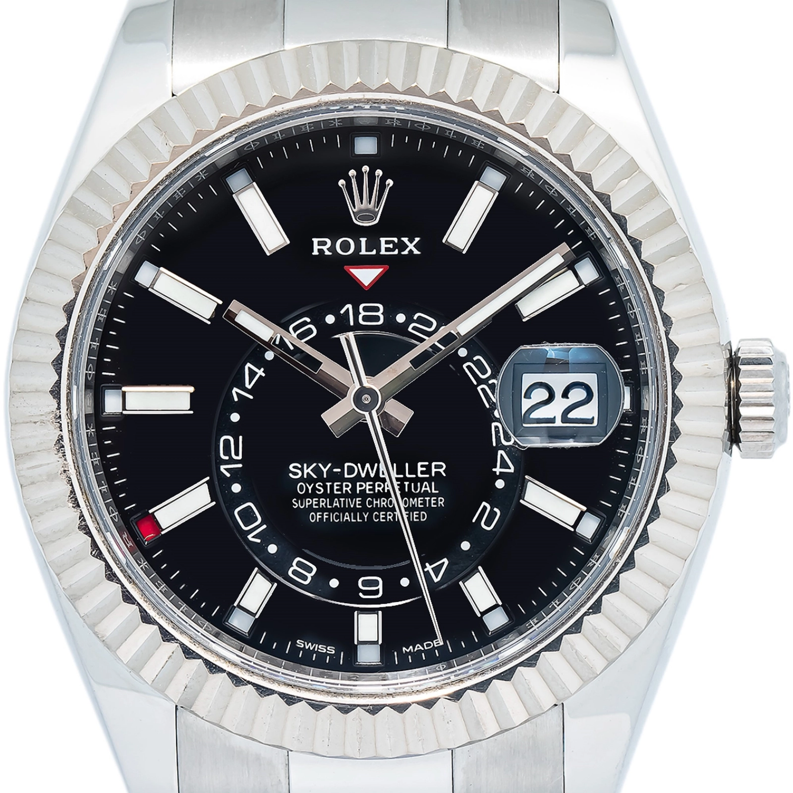 Rolex Sky-Dweller 326934 MINT 2019 Complete SS Black Dial Automatic Men's Watch — image 2