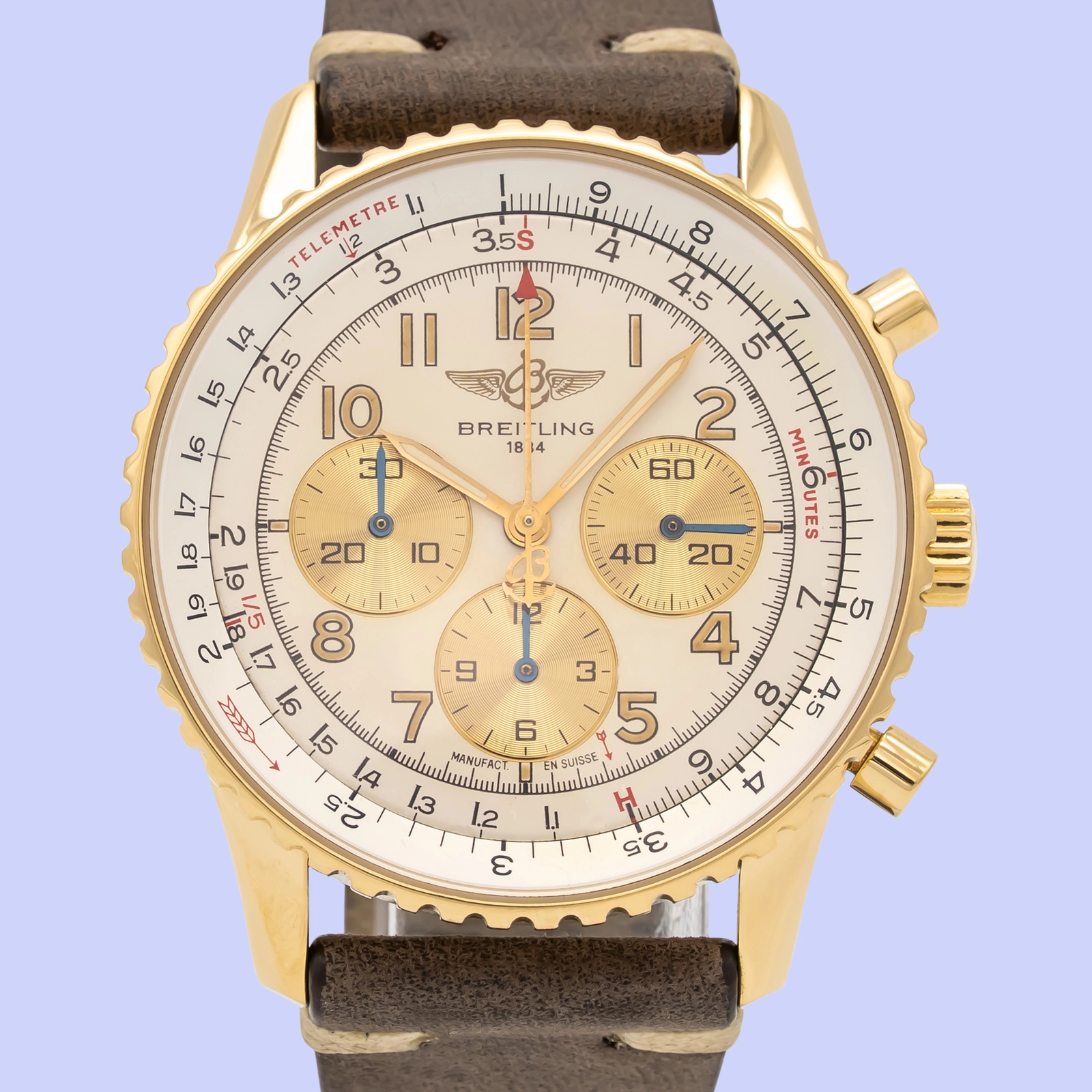 Breitling Navitimer 92 K30022 18K Yellow Gold Automatic 38mm — image 1
