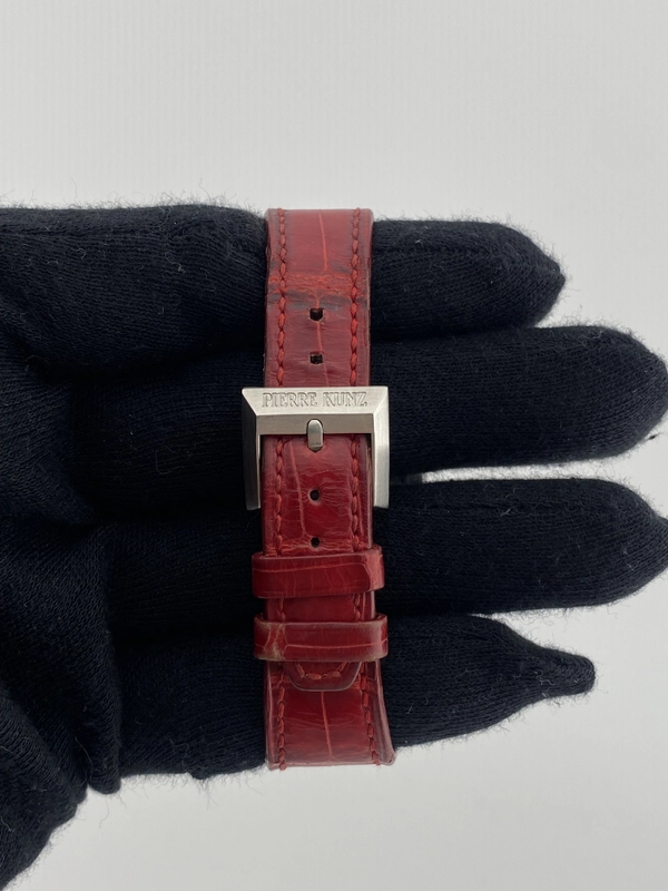 Pierre Kunz Cupidon Red Heart Dial on Leather Ref. PKM102STR Complete 2007 view 4