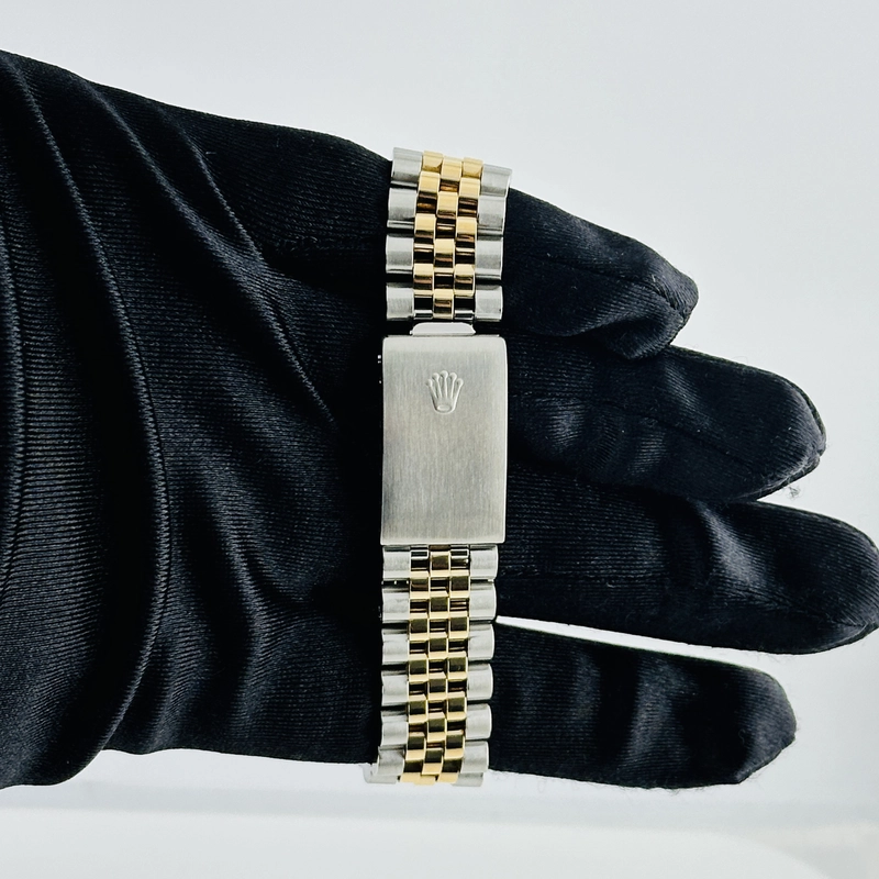 Rolex Datejust Champagne Hounds Tooth Dial on D Link Jubilee Ref. 16233 1996 view 3