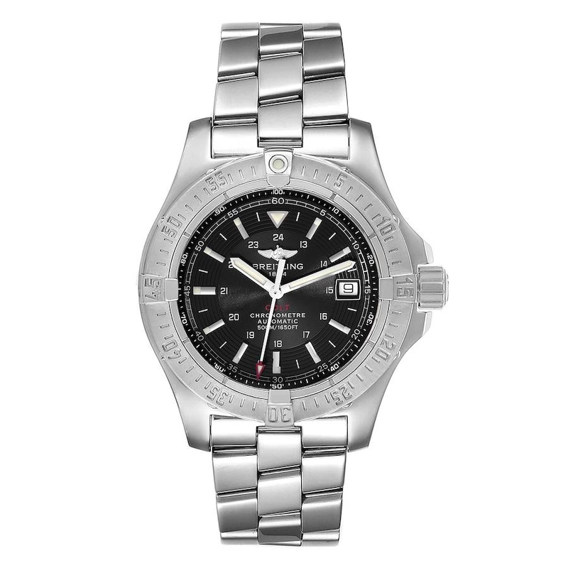 Breitling Colt Automatic Black Dial on Stainless Steel Bracelet Ref. A17380