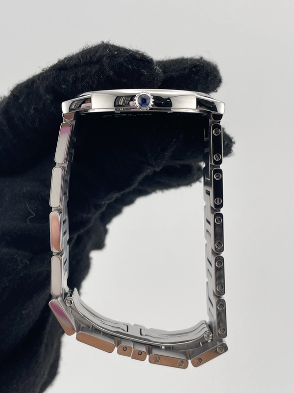 Cartier Ronde Solo Silver Roman Numerals Dial on Stainless Steel Bracelet Ref. W6701005 view 6