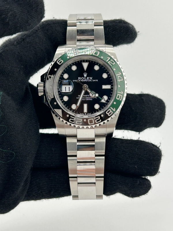 Rolex GMT-Master II "Sprite" Black Dial on Oyster Steel Bracelet Ref. 126720VTNR Card 2025 view 2