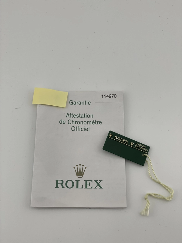 Rolex Explorer Black Dial on Oyster Steel Bracelet Ref. 114270 Papers Open Date view 7